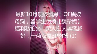 最新10月硬核媚黑！OF黑奴母狗，留学生伪娘【魏珍妮】福利私拍②，黑人白人越猛越好，一菊双屌3P肉搏 (1)