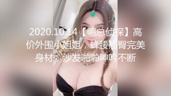 2020.10.14【鸭总侦探】高价外围小姐姐，蜂腰翘臀完美身材，沙发啪啪呻吟不断