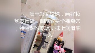 ❤️❤️漂亮邻家妹妹，画好妆炮友操逼，胸前纹身全裸掰穴，特写深喉吃屌，抹上润滑油后入